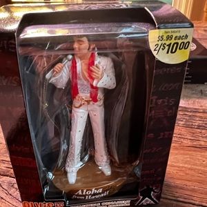 Elvis IS collectible ornament by Tevco standing with mic NIB